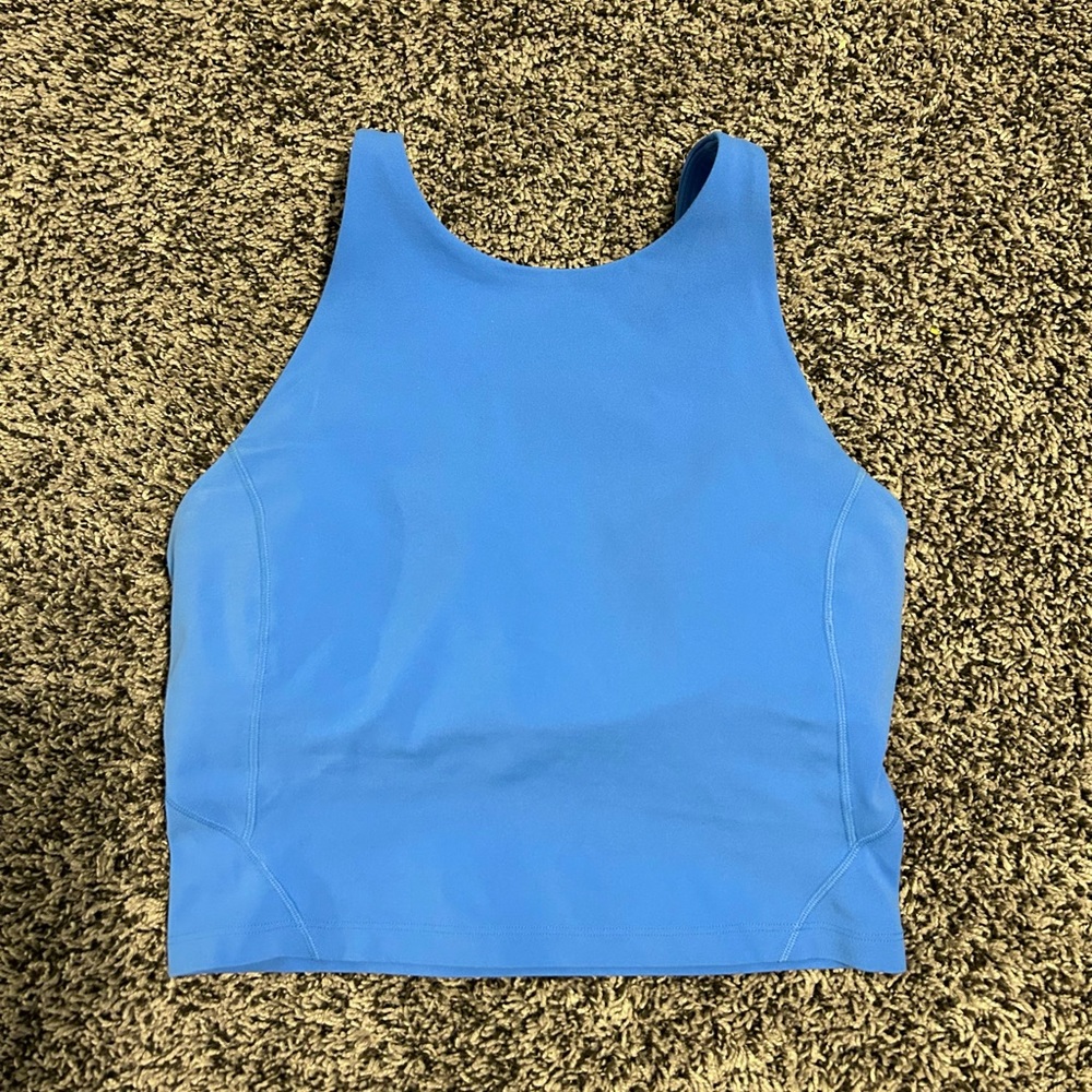 Blue Nile High Neck Align Tank
